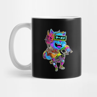 Cyberpunk Ramen Cat Mug